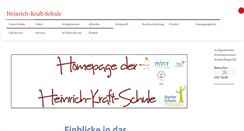 Desktop Screenshot of heinrich-kraft-schule.de