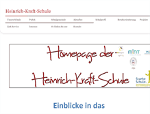 Tablet Screenshot of heinrich-kraft-schule.de